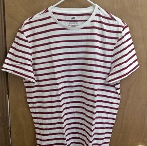 H&M Red and white striped T-shirt